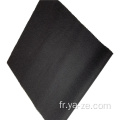 tissu de flanelle en laine tissé noir pour tissu de costume